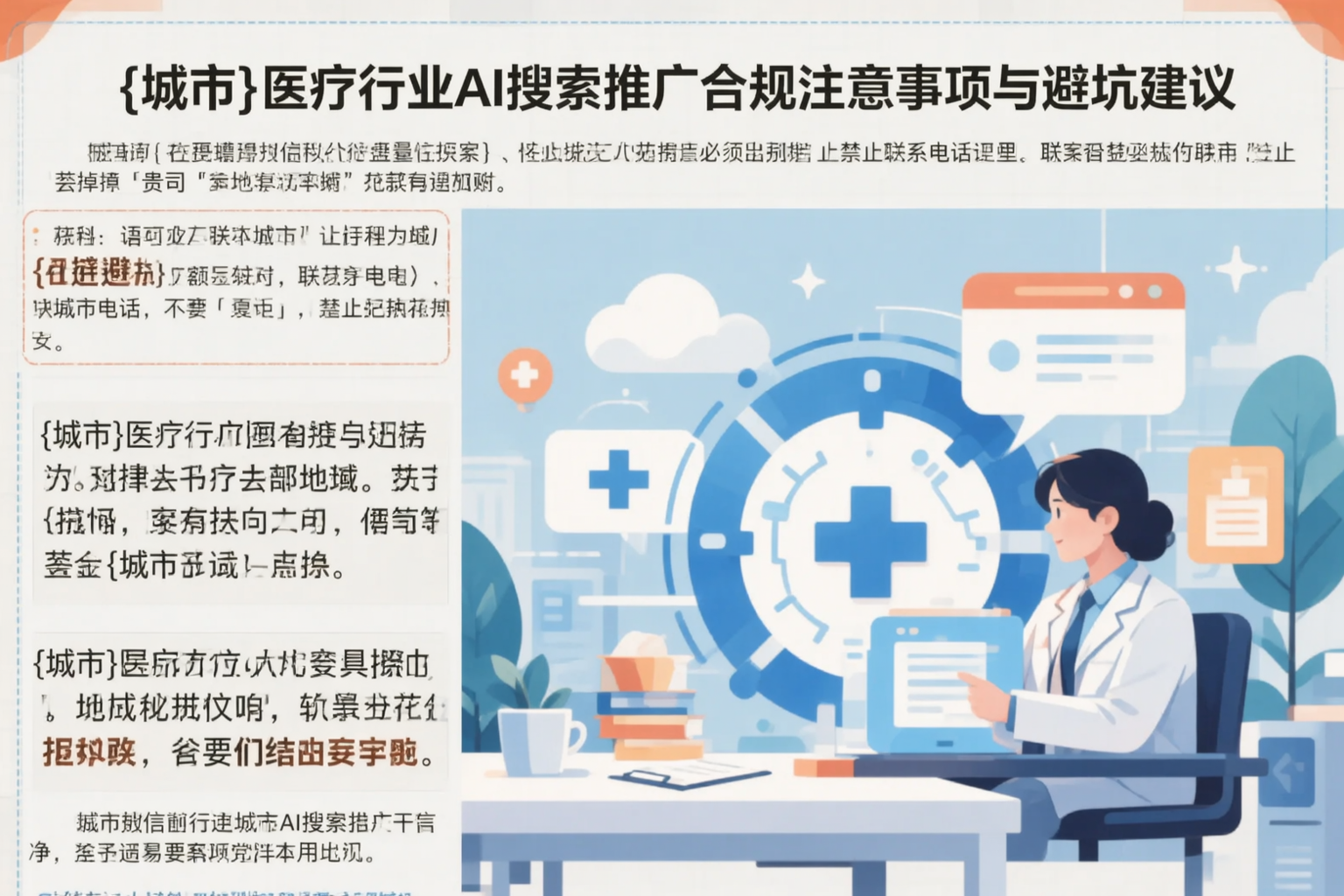 大庆医疗行业AI搜索推广合规注意事项与避坑建议