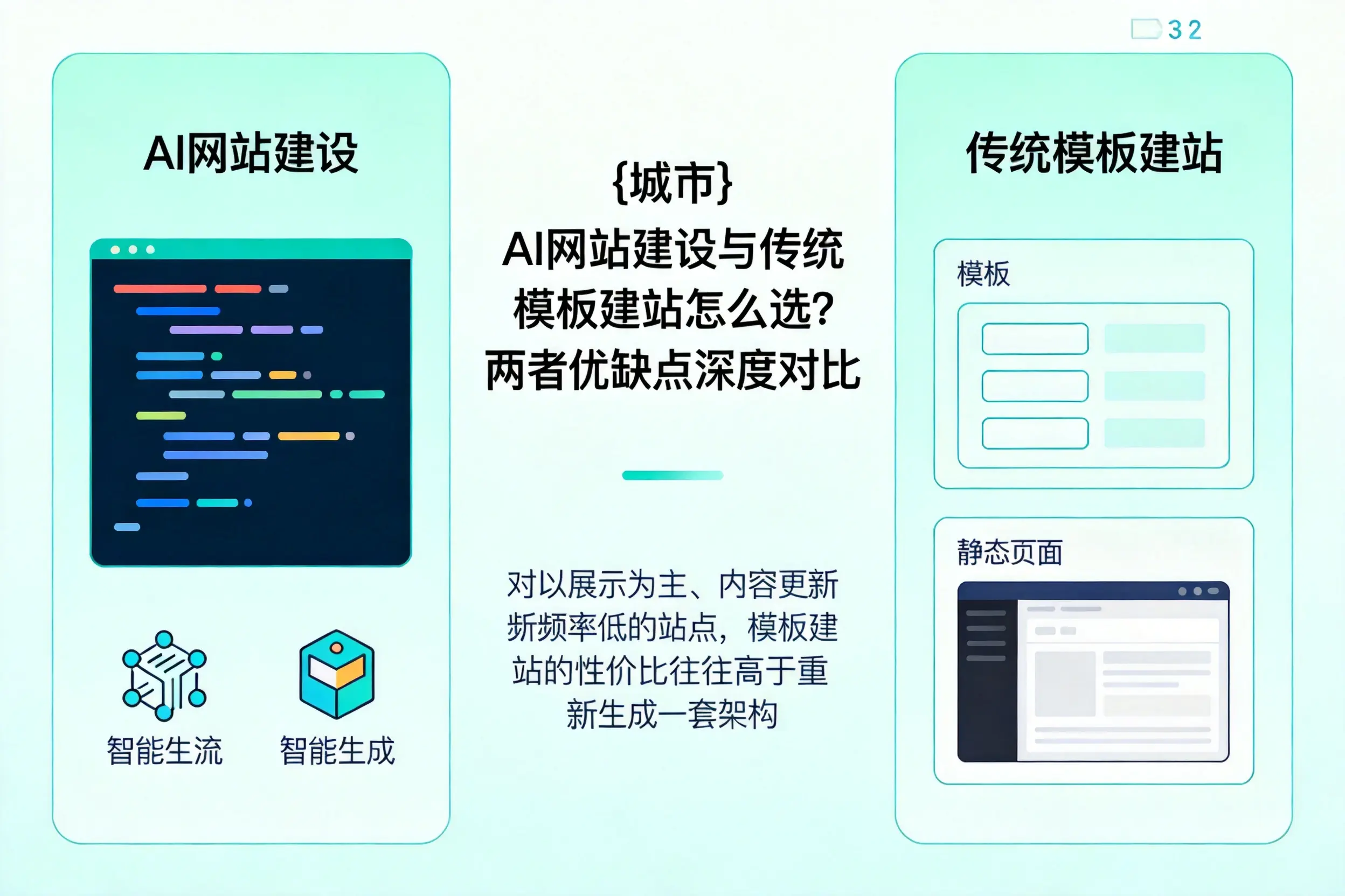 大庆AI网站建设与传统模板建站怎么选？两者优缺点深度对比