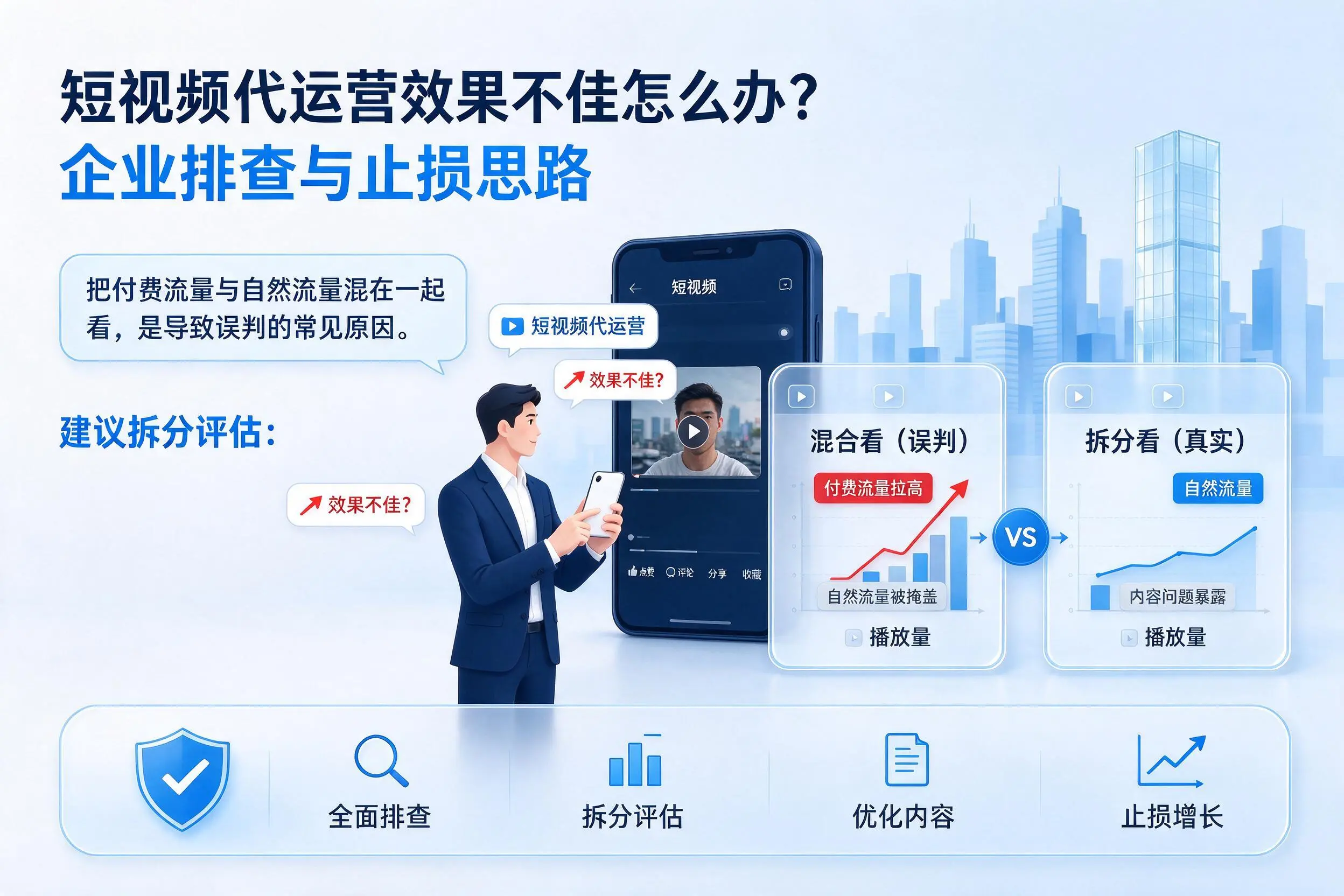 短视频代运营效果不佳怎么办?大庆企业排查与止损思路