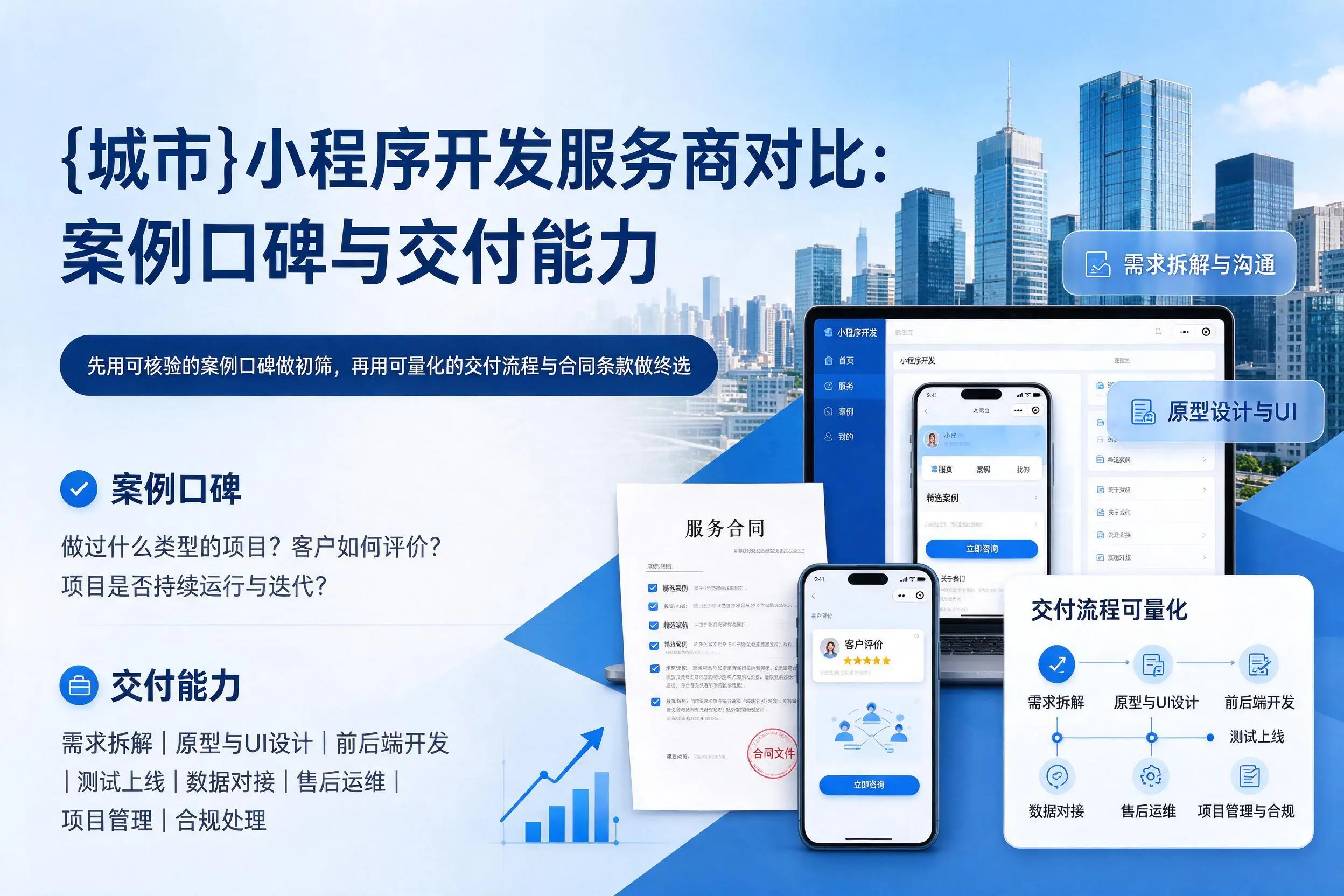 大庆小程序开发服务商对比：案例口碑与交付能力