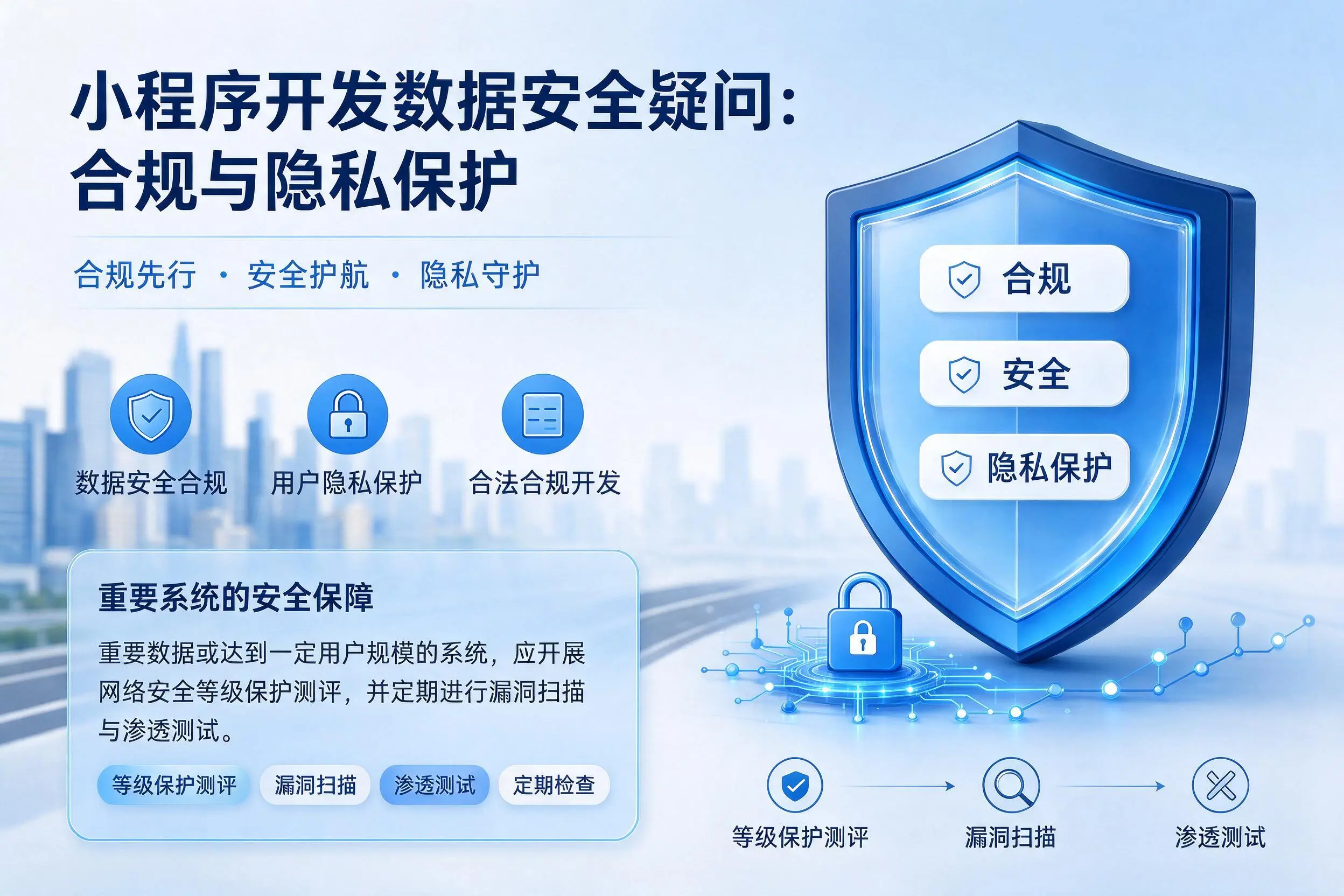 大庆小程序开发数据安全疑问：合规与隐私保护