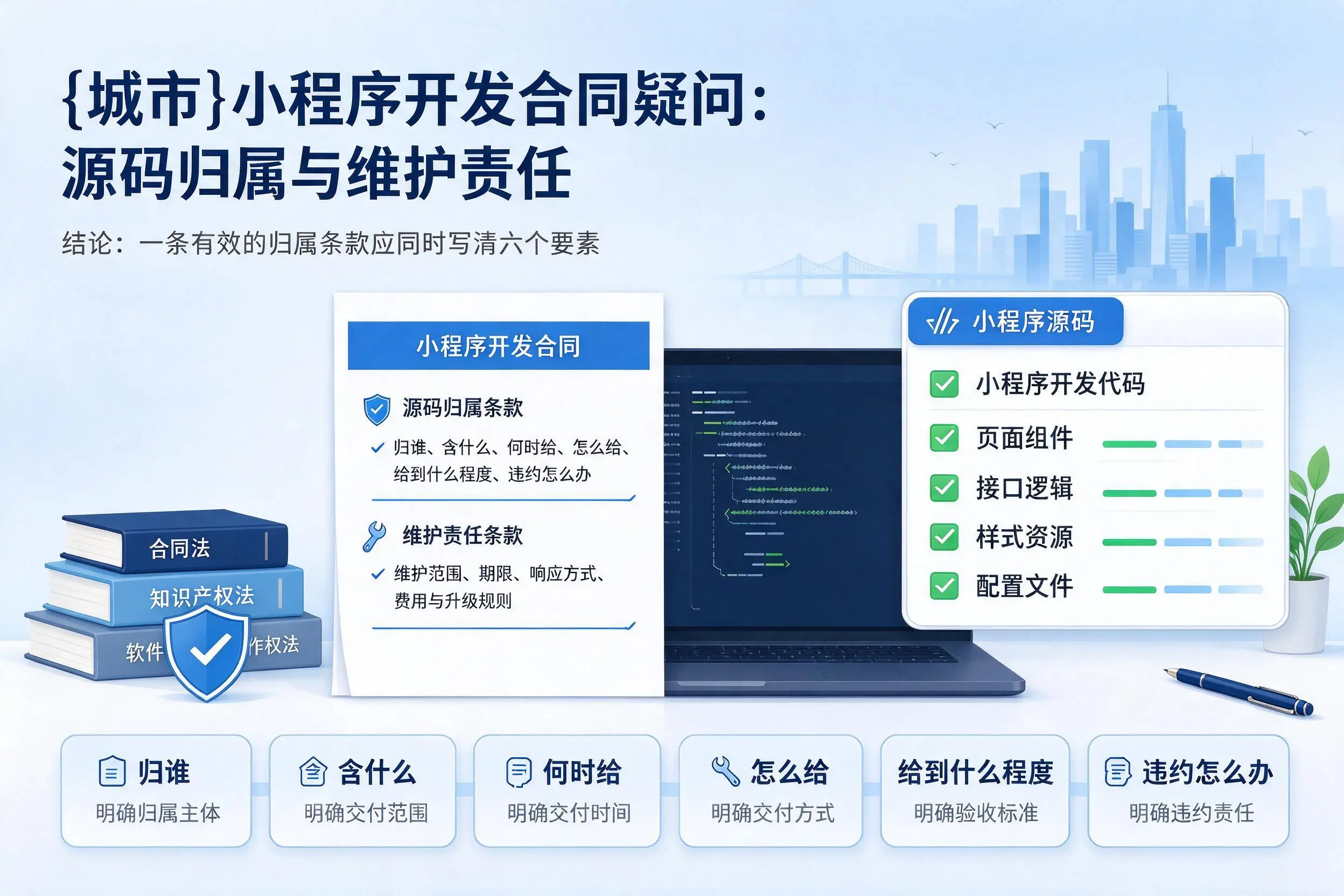 大庆小程序开发合同疑问：源码归属与维护责任