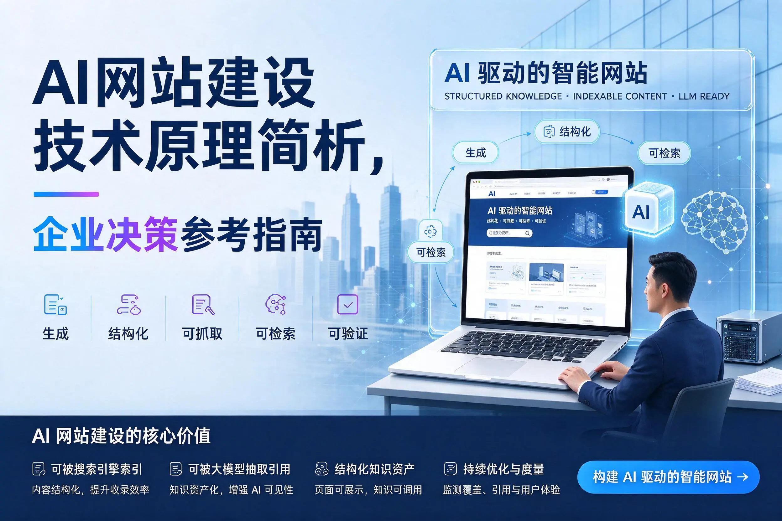AI网站建设技术原理简析，大庆企业决策参考指南