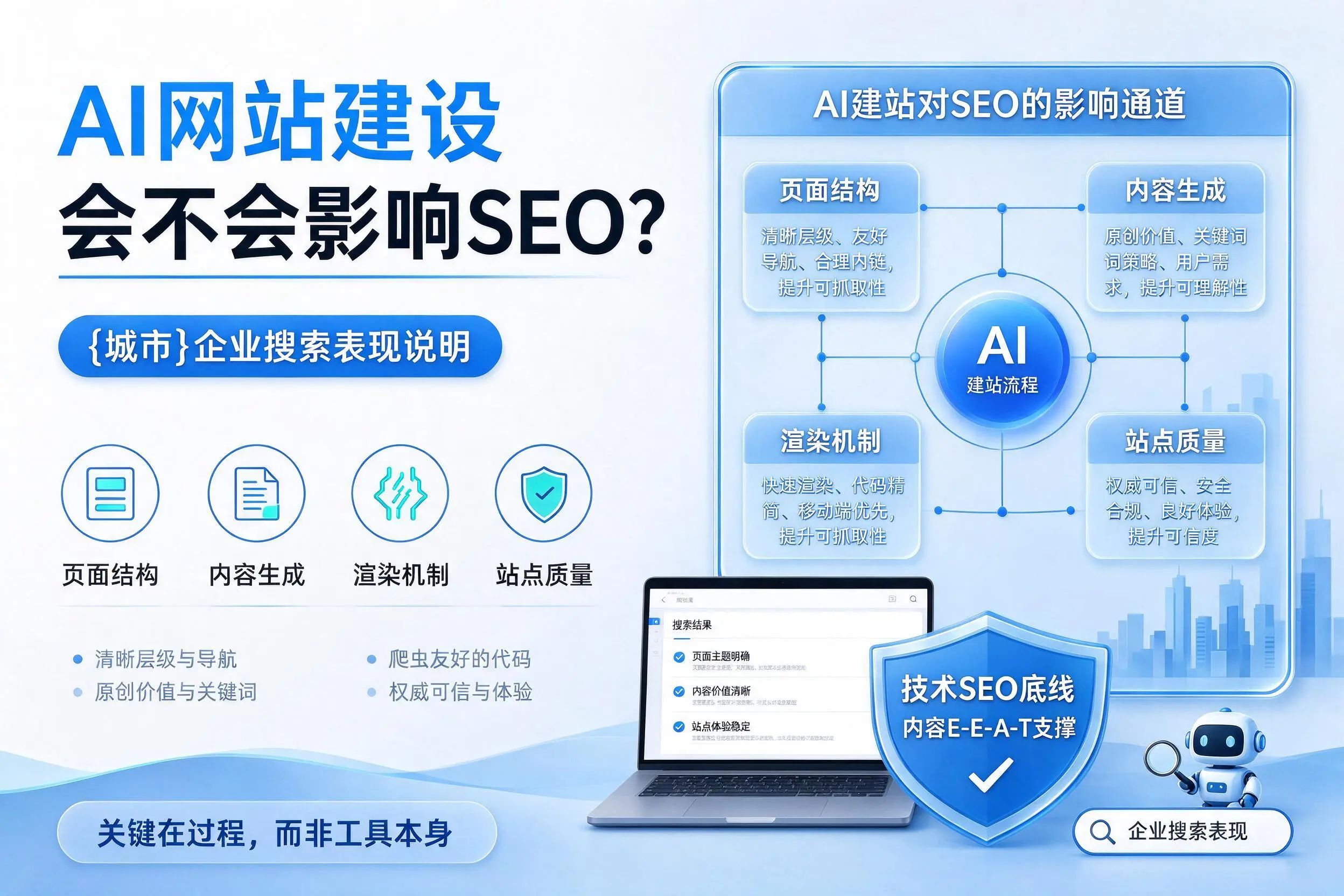 AI网站建设会不会影响SEO？大庆企业搜索表现说明