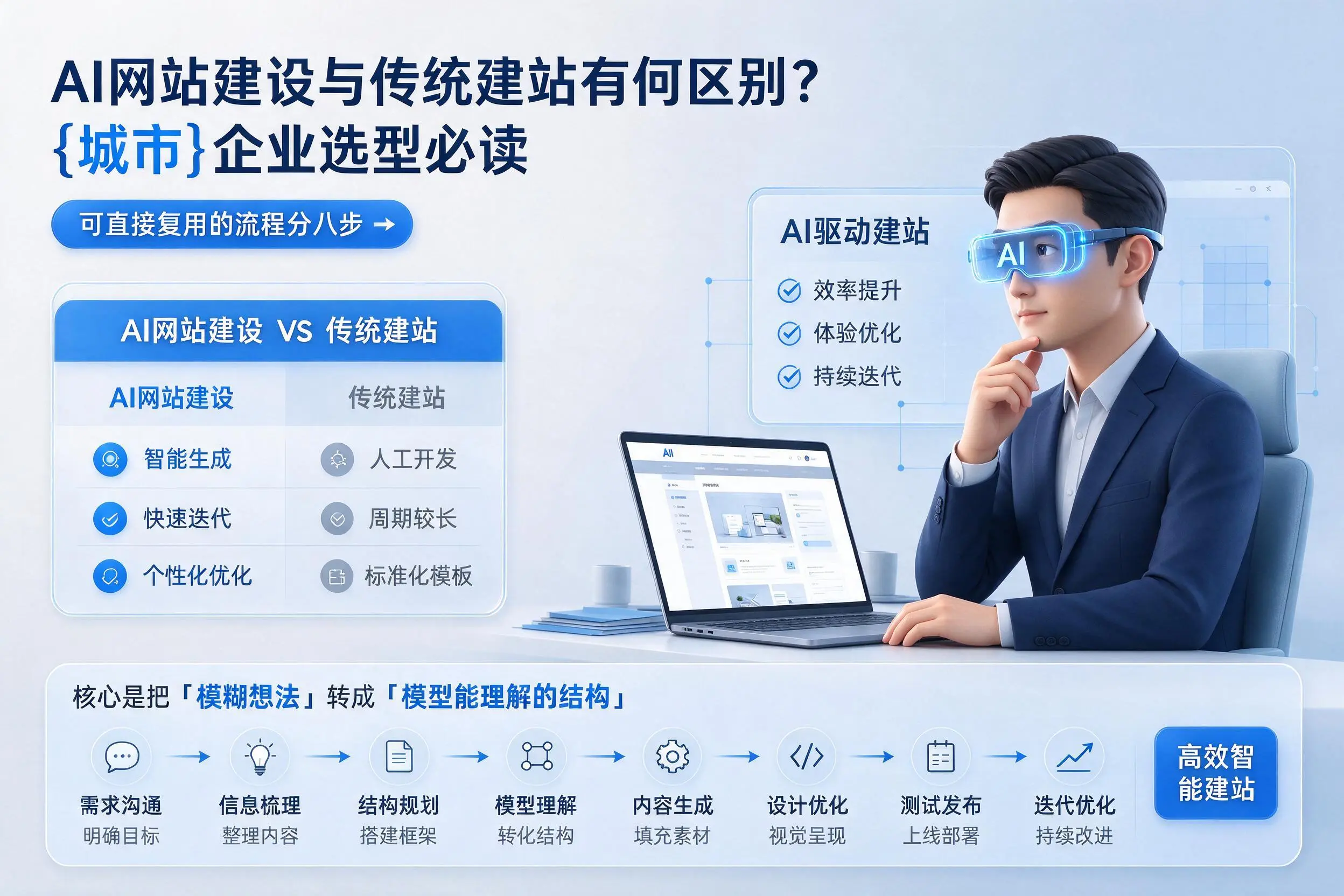 AI网站建设与传统建站有何区别？大庆企业选型必读