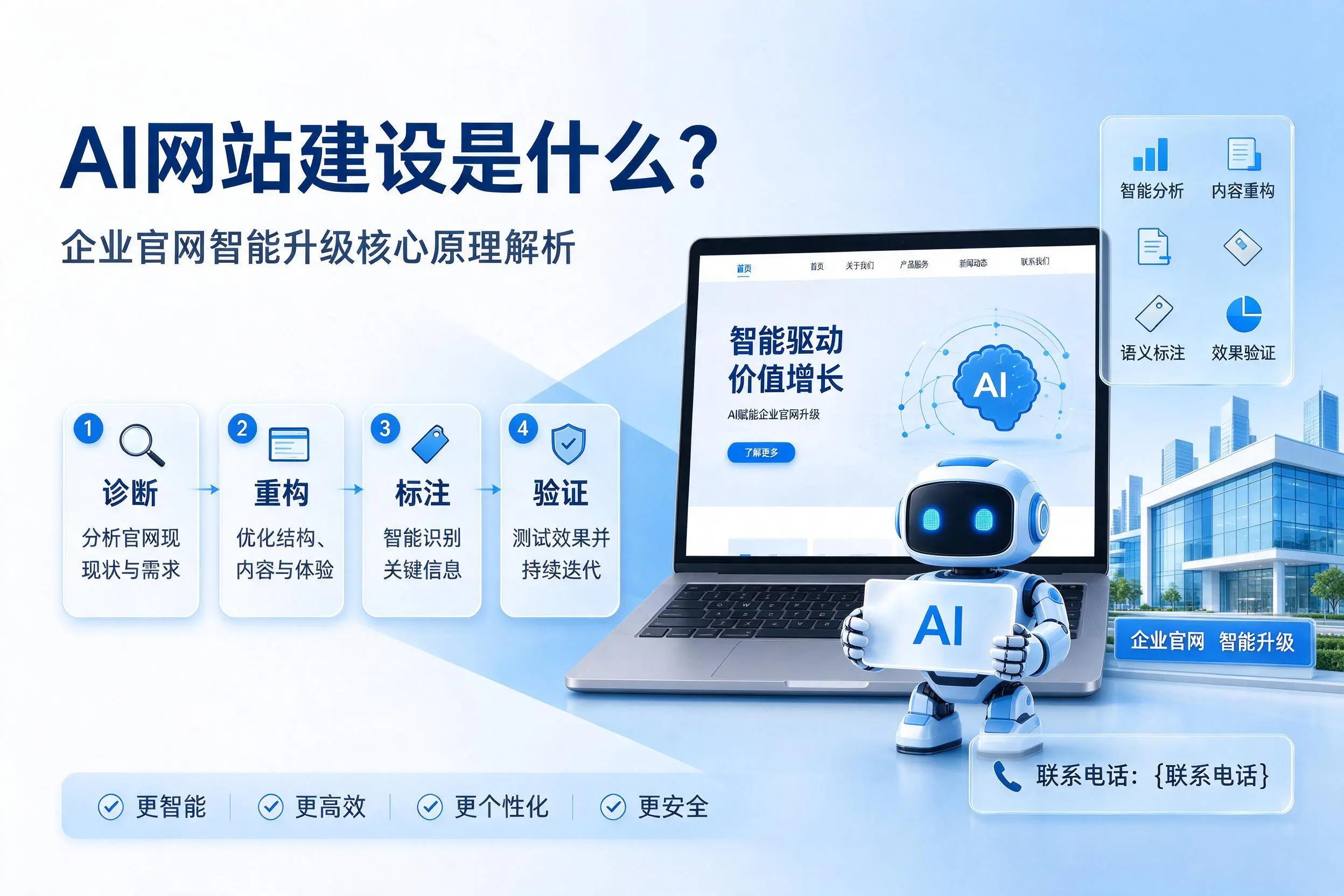 AI网站建设是什么？大庆企业官网智能升级核心原理解析