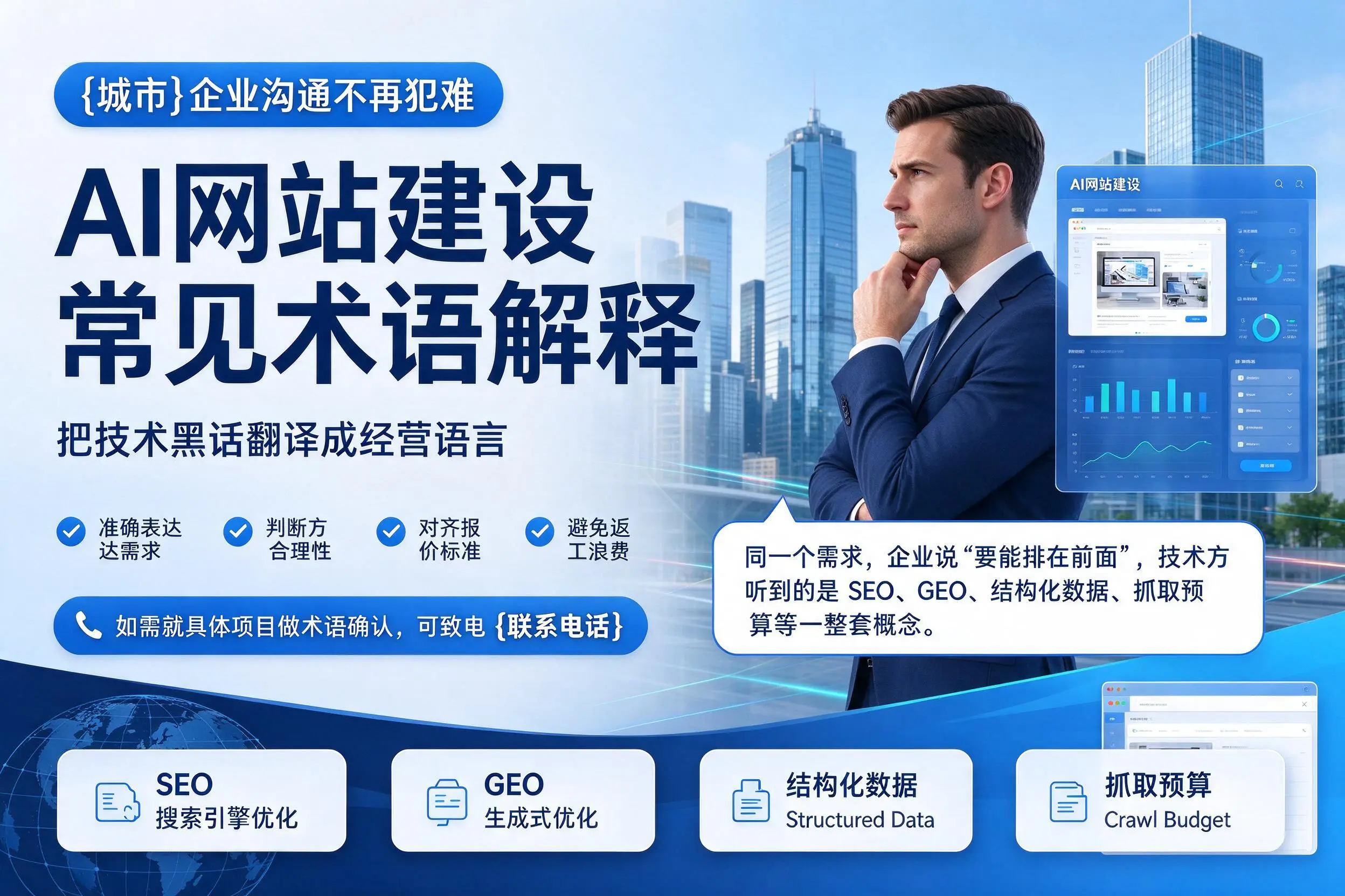 AI网站建设常见术语解释，大庆企业沟通不再犯难