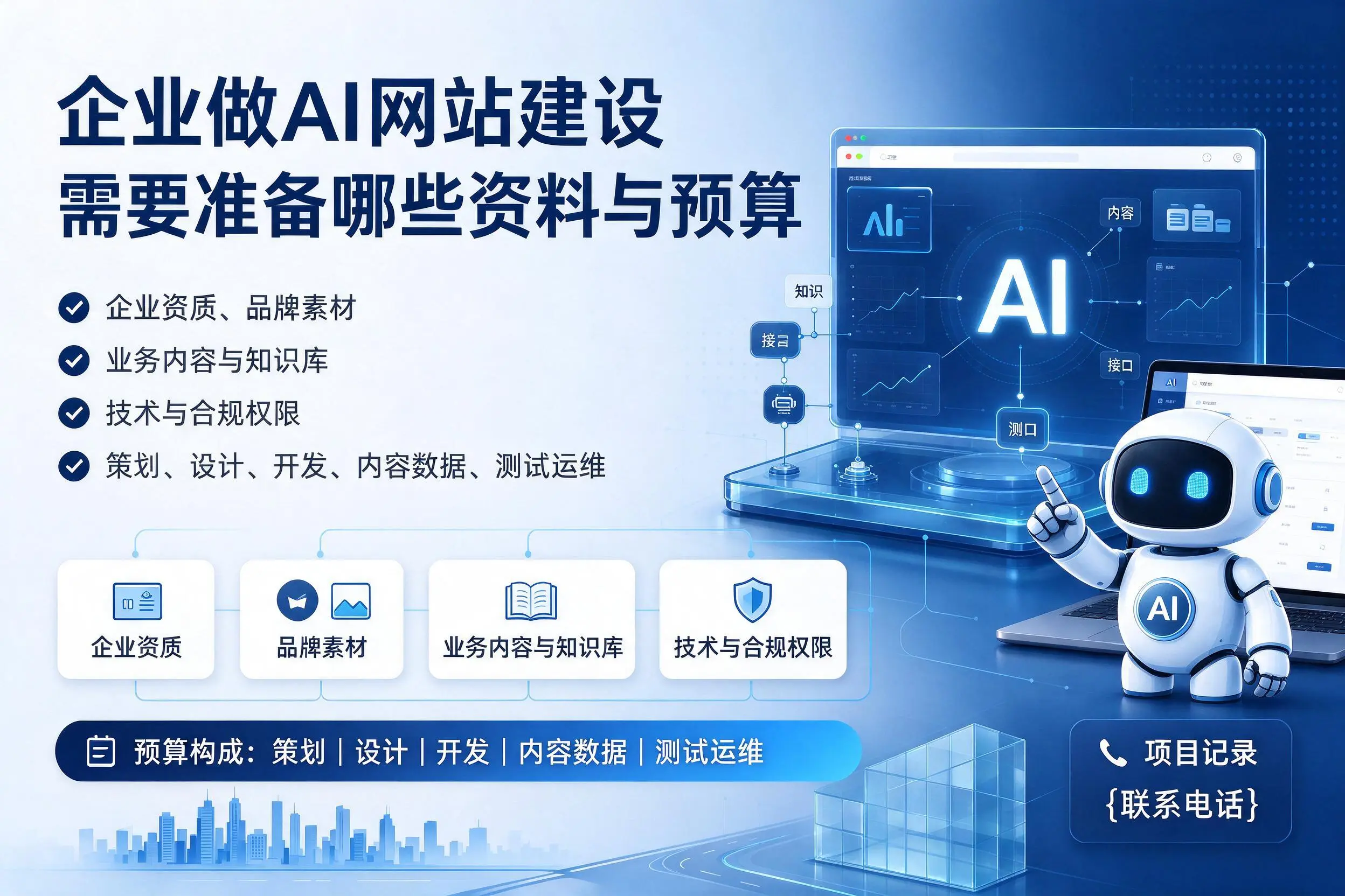大庆企业做AI网站建设需要准备哪些资料与预算